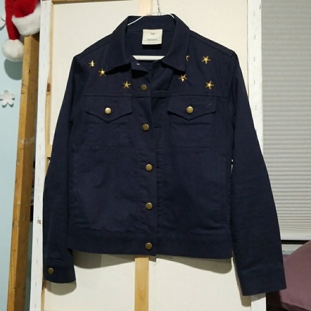 Vintage oversized star studded jacket